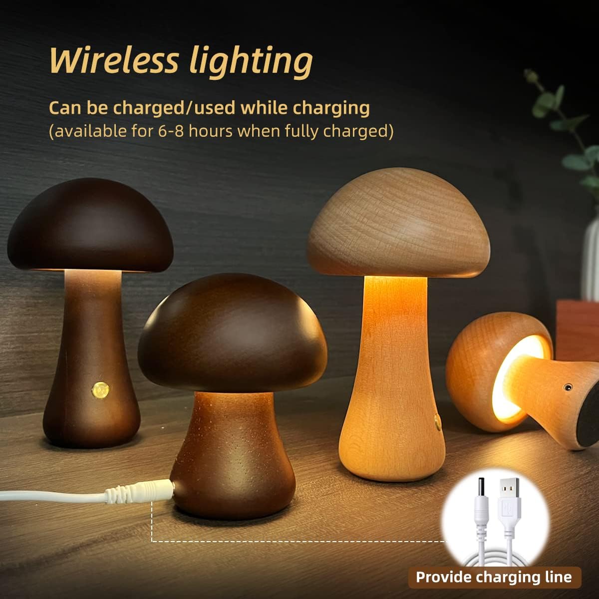mushroom LED night light