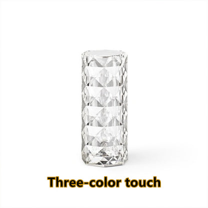 USB crystal table lamp
