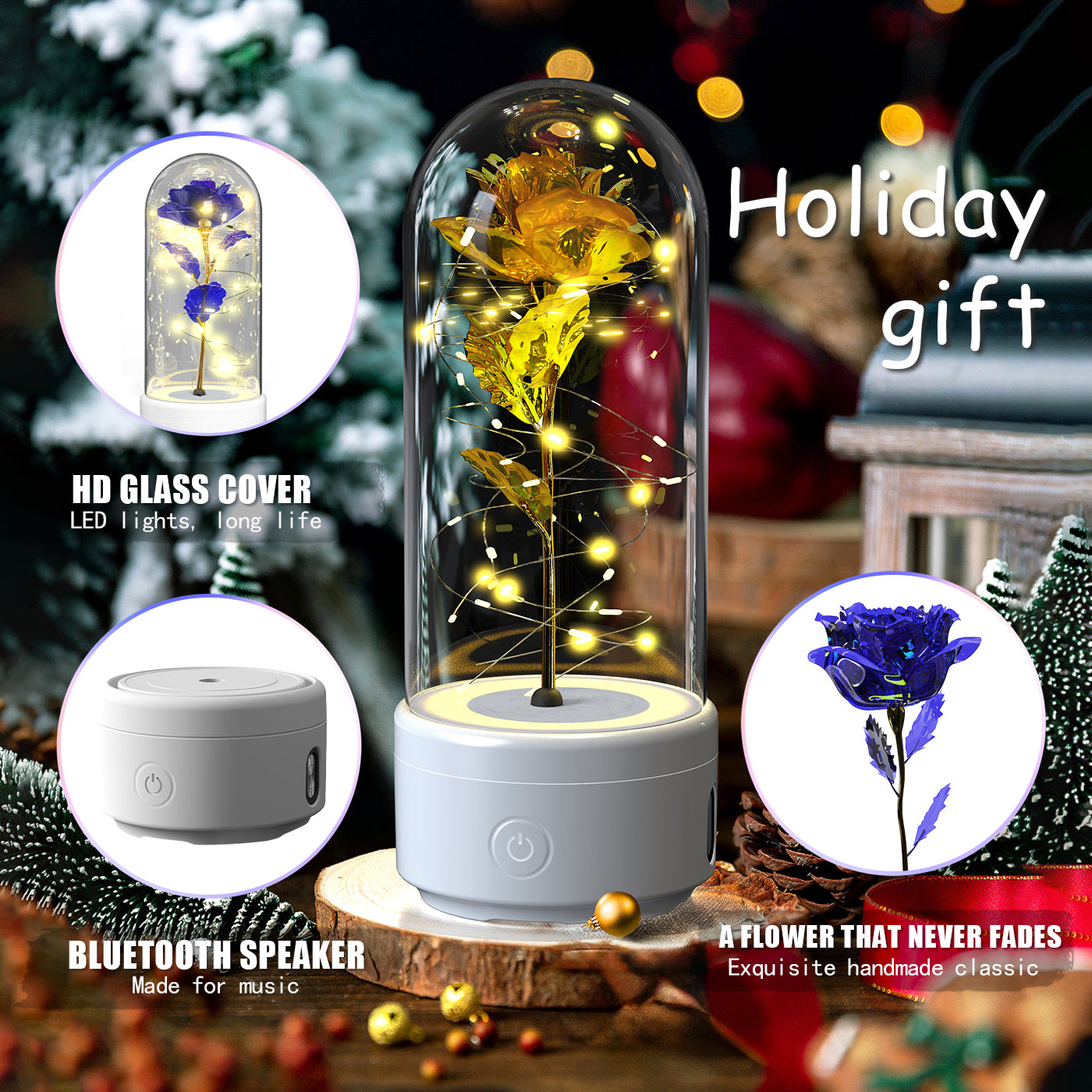 rose LED Bluetooth speaker